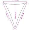 vidaXL Voile d'ombrage 160 g/m&sup2; Anthracite 3x4x4 m PEHD