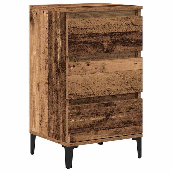 vidaXL Cabinet de chevet Bois ancien 45 x 35 x 44 cm Bois d'ing&eacute;nierie