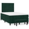 vidaXL Sommier &agrave; lattes de lit avec matelas vert fonc&eacute; 120x190 cm