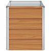 vidaXL Jardini&egrave;re sur&eacute;lev&eacute;e Marron Clair 100 x 40 x 45 cm