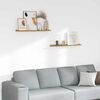 vidaXL &Eacute;tag&egrave;re Murale 2 pcs Beige 80 x 9 x 3 cm Bois d'ing&eacute;nierie