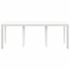 vidaXL Table de jardin pour repas Blanc 200 x 100 x 73 cm polyrotin