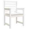vidaXL Chaises de jardin lot de 2 blanc 60x48x91 cm bois massif de pin
