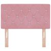 vidaXL T&ecirc;te de lit Rose 80 cm Velours