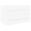 vidaXL Armoire d'&eacute;vier Blanc 80x38,5x48 cm Bois d&rsquo;ing&eacute;nierie