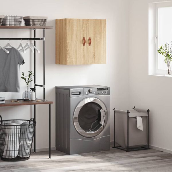 vidaXL Armoire murale ch&ecirc;ne sonoma 60x31x60 cm bois d'ing&eacute;nierie