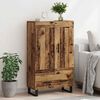 vidaXL Haut Armoire Bois Ancien 69,5 x 31 x 115 cm Bois d'ing&eacute;nierie
