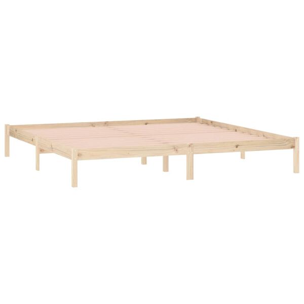 vidaXL Cadre de lit sans matelas 193x203 cm bois massif de pin