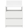 vidaXL Tables de chevet 2 pcs avec 2 tiroirs blanc 40x33x60 cm