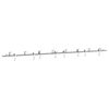 vidaXL Kit fixation porte coulissante 400 cm Acier inoxydable Argent&eacute;