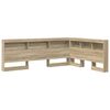 vidaXL T&ecirc;te de lit de rangement Ch&ecirc;ne Sonoma 135 cm Bois d'ing&eacute;nierie