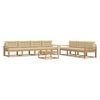 vidaXL Ensemble de canap&eacute;s d'ext&eacute;rieur 7 pc Blanc et Beige
