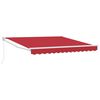 vidaXL Auvent R&eacute;tractable Rouge 350 x 250 cm Polyester et Aluminium