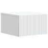 vidaXL Cabinet de chevet mural avec tiroir Blanc 33 x 34,5 x 20 cm