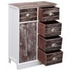 vidaXL Buffet avec 10 tiroirs Marron 113x30x79 cm Bois