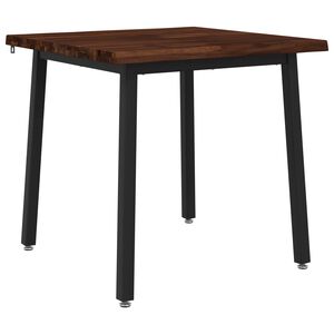 vidaXL 60 x 55 x 75 cm Bois d'Acacia Massif Marron fonc&eacute; et Noir