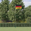 vidaXL Drapeau de l'Allemagne et m&acirc;t 5,5 m Aluminium