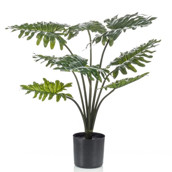 Emerald Plante artificielle Philodendron en pot 60 cm