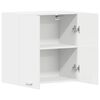 vidaXL Armoire suspendue "Lyon" Blanc brillant 60 x 31 x 60 cm Bois d'ing&eacute;nierie