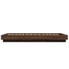vidaXL Cadre de lit sans matelas ch&ecirc;ne marron 100x200 cm