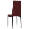 vidaXL Ensemble de salle &agrave; manger 7 pcs Similicuir Rouge bordeaux