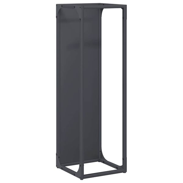 vidaXL Portant de bois chauffage anthracite 25x25x80 cm