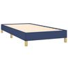 vidaXL Cadre de lit sans matelas bleu 100x200 cm tissu