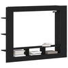 vidaXL Meuble TV Ch&ecirc;ne noir 152 x 22 x 113 cm Bois d'ing&eacute;nierie
