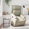 vidaXL Fauteuil inclinable Crème Similicuir