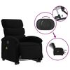 vidaXL Fauteuil inclinable de massage &eacute;lectrique Noir Tissu