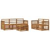 vidaXL Ensembles de canap&eacute;s 6 pcs Bois d'Acacia Massif