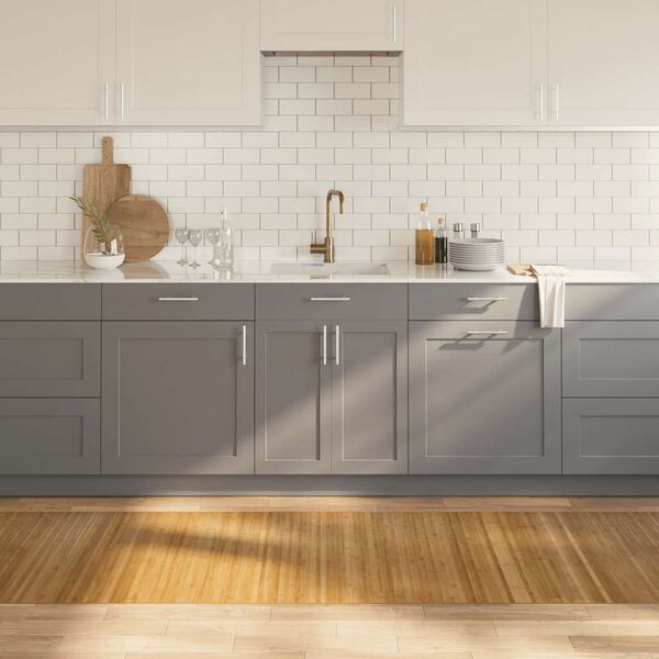 vidaXL Tapis rectangulaire naturel 80x400 cm bambou