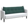 vidaXL Coussin de Dos Vert fonc&eacute; 160 x 24 x 50 cm Velours