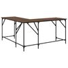 vidaXL Bureau ch&ecirc;ne marron 149x149x75 cm bois d'ing&eacute;nierie
