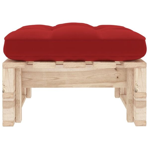 vidaXL Pouf palette de jardin bois de pin impr&eacute;gn&eacute;