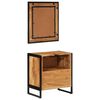 vidaXL Ensemble de meubles salle de bain 2 pcs fer et bois d'acacia
