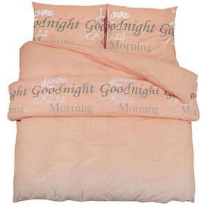 vidaXL Ensemble de housse de couette rose 140x200 cm Coton