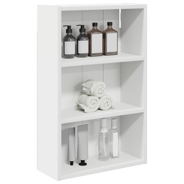 vidaXL Armoire murale de salle de bain Blanc 40 x 16 x 62,5 cm