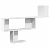 vidaXL &Eacute;tag&egrave;re murale blanc 100x15x70 cm bois d'ing&eacute;nierie