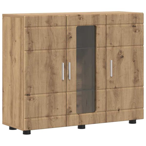 vidaXL Cabinet en Bois Ch&ecirc;ne artisanal 88,5 x 30,5 x 73 cm