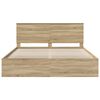vidaXL Cadre de lit Sonoma 200 x 200 cm Bois de pin massif