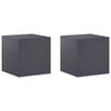 vidaXL Support de Plante 2 pcs Anthracite 40 x 40 x 40 cm