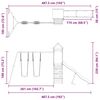 vidaXL Aire de jeux d'ext&eacute;rieur bois massif de douglas