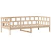 vidaXL Lit de jour avec tiroirs sans matelas 90x190 cm bois massif