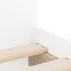 vidaXL Cadre de lit sans matelas blanc 75x190 cm