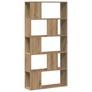 vidaXL Biblioth&egrave;que 5 niveaux ch&ecirc;ne artisanal bois ing&eacute;nierie