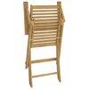 vidaXL Chaises pliables de jardin lot de 4 bois massif d'acacia