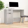 vidaXL Bureau Gris béton 100x50x75 cm Bois d'ingénierie