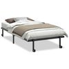 vidaXL Cadre de lit sans matelas pliable noir 100x190 cm acier