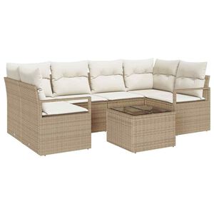 vidaXL Ensemble de canap&eacute; de jardin 7 pc 6-Nombre de places